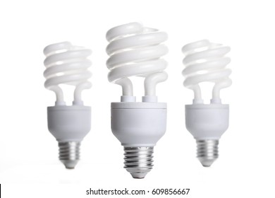 fluorescent light bulb isolated in white background - Powered by Shutterstock