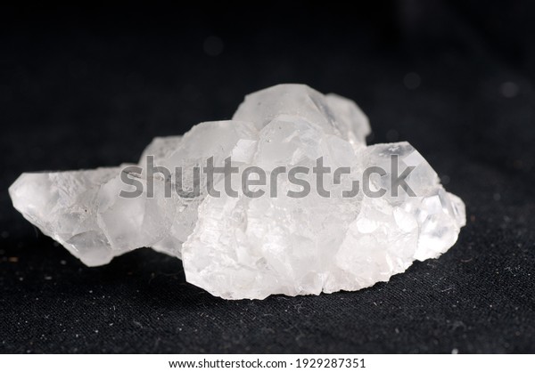 fluorite, white crystal mineral sample of a
gemstone with quartz