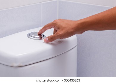 Flush toilet - Shutterstock ID 300435263