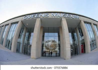 FLUSHING, NEW YORK, NY, USA- NOV 30: Queens Museum, Flushing Meadows Corona Park, November 30, 2013