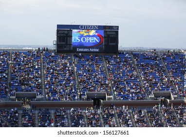 FLUSHING, NY - September 7  Arthur Ashe Stadium Scoreboard At Billie Jean King National Tennis Center On September 7, 2013 In Flushing  Largest Outdoor Tennis-only Venue In The World Has 22 547 Seats 