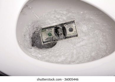 Like Flushing Money Down Drain Stock Photo 530566105 | Shutterstock
