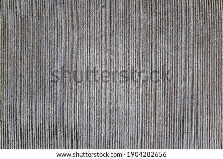 Fluted surface, vertically grooved from rough concrete, rough surface prefabricated material