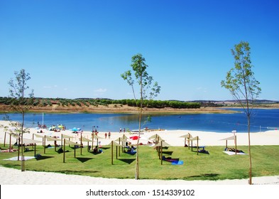 Fluvial Beach Near Amieira Village, Portugal