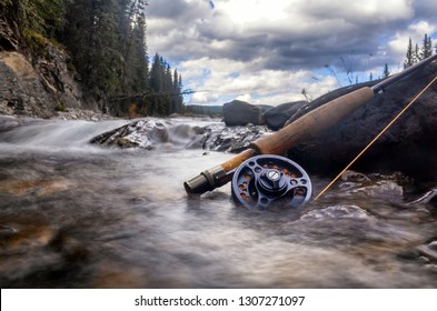 Fly fishing the cold rivers in the Canadian Rocky Mountains for trout is the ultimate adventure