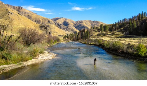 Fly fishing on the South Fork of the Boise River, Idaho - Powered by Shutterstock