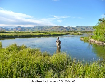 Fly Fishing In A Spring Fed Creek in Idaho