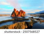 Fly Geyser, Fly Ranch, Gerlach, Nevada, USA