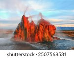 Fly Geyser, Fly Ranch, Gerlach, Nevada, USA