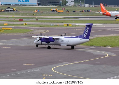 Flybe Plane At Schiphol Airport The Netherlands 25-5-2022