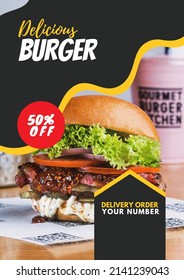 An Flyer Of An Burger Resturant