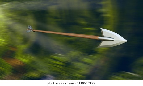 Flying arrow, arrow in the air,  - Shutterstock ID 2119542122