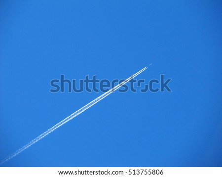 flying in blue sky
