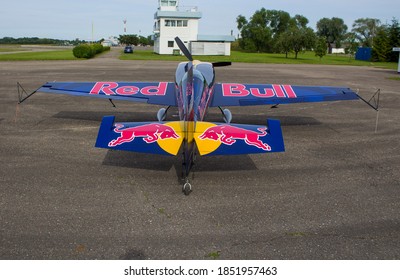 The flying bulls Extra 300SR OK-SON (June 2017, Aleksotas aerodrome, Kaunas/Lithuania) 