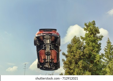 A Flying Car In The Sky