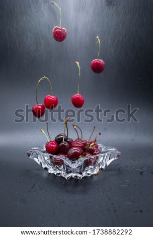 Similar – Image, Stock Photo delicious sour cherries