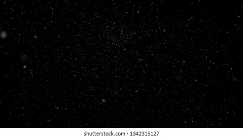 Flying dust particles on a black background - Shutterstock ID 1342315127