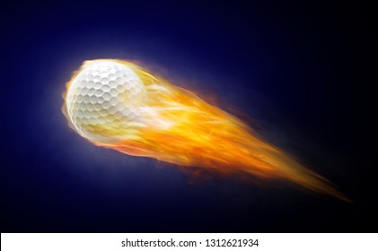 flying fire golfball.