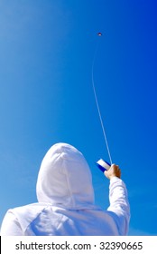 Flying a kite