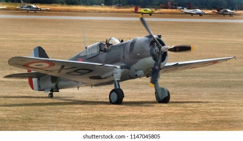 Flying Legends Air Show, Imperial War Museum, Duxford, Cambridgeshire. UK.14-15 July 2018. Curtis Wright Hawk 75 American World War Two Fighter.
