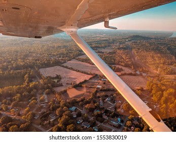 Flying Over Gastonia, NC In Cessna