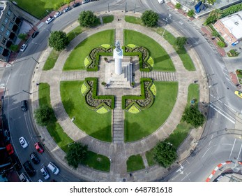 Flying Over Lee Circle 