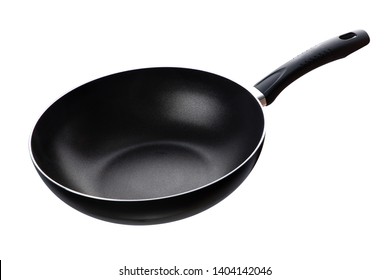 Flying Pan Isolated On White Background