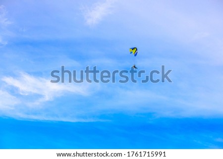 Similar – Image, Stock Photo high achiever Kitesurfing