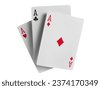 playing cards isolated