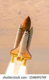 Flying Rocket Rocket Launch Elements This Stock Photo 1548495749 ...