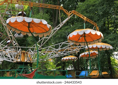 Flying Swing in Theme Park 