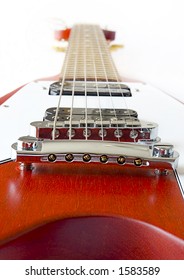 Flying V Electric Guitar Closeup