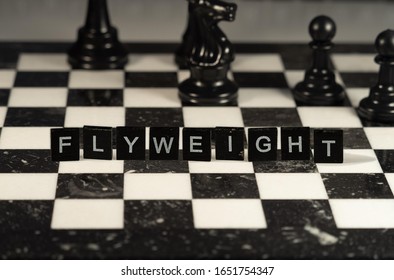 Flyweight Concept Represented By Wooden Letter Tiles