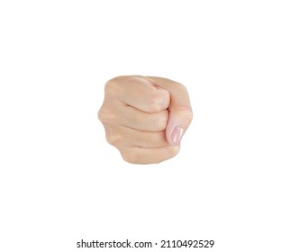 Fmale fist, front view. Concept of the forces of the spirit, the forces of the will. Ninth photo in the set - Powered by Shutterstock