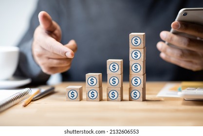 Fnancial,economy and management with dollar sign.crisis and solution.investment plan - Shutterstock ID 2132606553