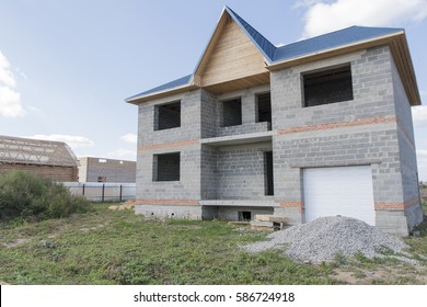 Foam Block House Under Construction