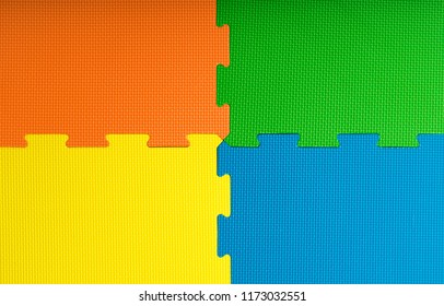 colourful foam mats