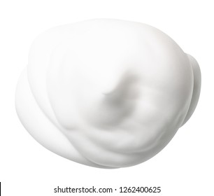 Foam Mousse Beauty On White Background Isolation