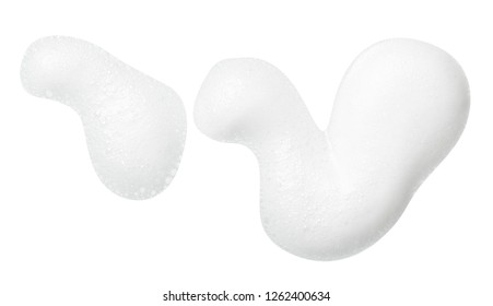 Foam Mousse Beauty On White Background Isolation