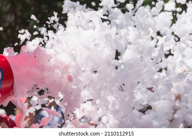 Foaming Agent. Foam Party, The Unit Throws Out Foam.