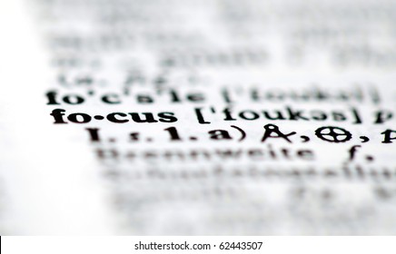 Focus is in the focus