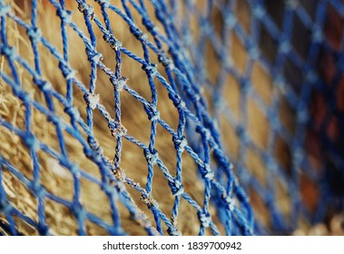 Focus and blur of fishing nets, buoys and tackle, photography of marine textures - Powered by Shutterstock