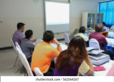 focus  blurred with  Business  education training conference in meeting room - Shutterstock ID 562564267
