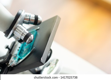 focus of microscope in lab