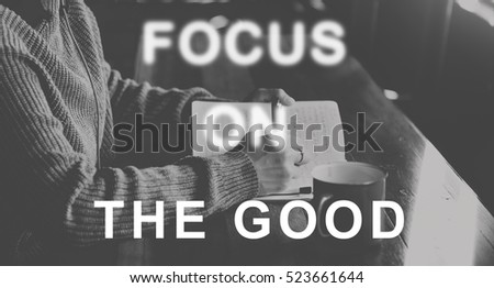 Focus On Aim Concentrate Target Determine Concept