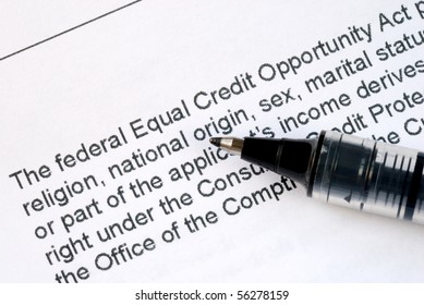 Focus On The Details About The Federal Equal Credit Opportunity Act