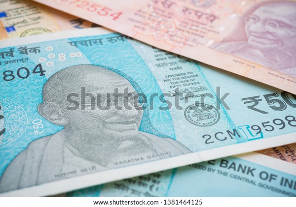 Focus On Mahatma Gandhi Indian Rupee Stock Photo Edit Now 1381464125 - 