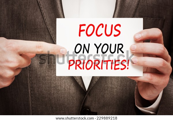 Focus On Your Priorities Stock-foto (rediger Nu) 229889218