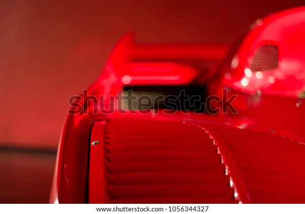 Focusing On Interior Ferrari Red Supercar Stock Photo Edit