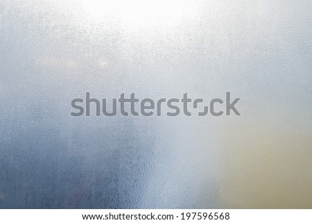fog condensation on window glass